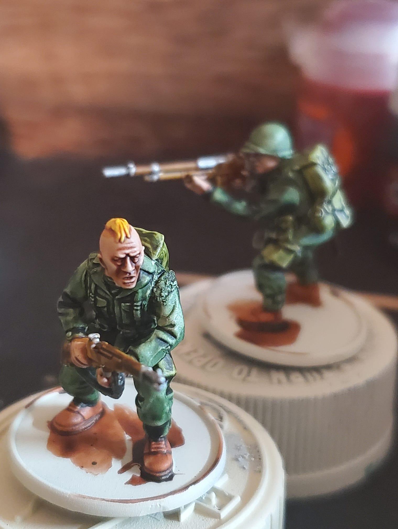 Bolt Action, Contrast Paints, Us, Us Airborne, Ww Ii U.S. Airborne